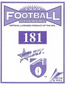 1999 Select AFL Stickers #181 Nick Daffy Back